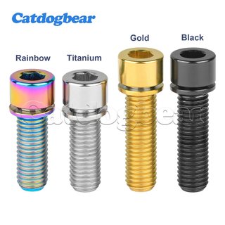 Catdogbear Titan Bu Lông M7x20 / 25mm Bu Lông Titan Có Máy Giặt Cho BMX Thân Xe Đạp Leo Núi Thân Vít M8 Phụ Kiện