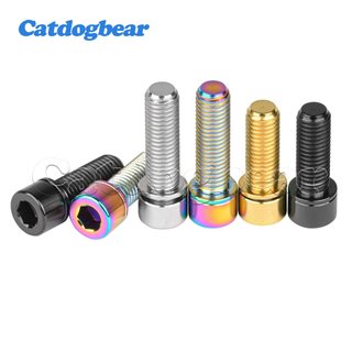 Catdogbear Titan Bu Lông M7x20 / 25mm Bu Lông Titan Có Máy Giặt Cho BMX Thân Xe Đạp Leo Núi Thân Vít M8 Phụ Kiện