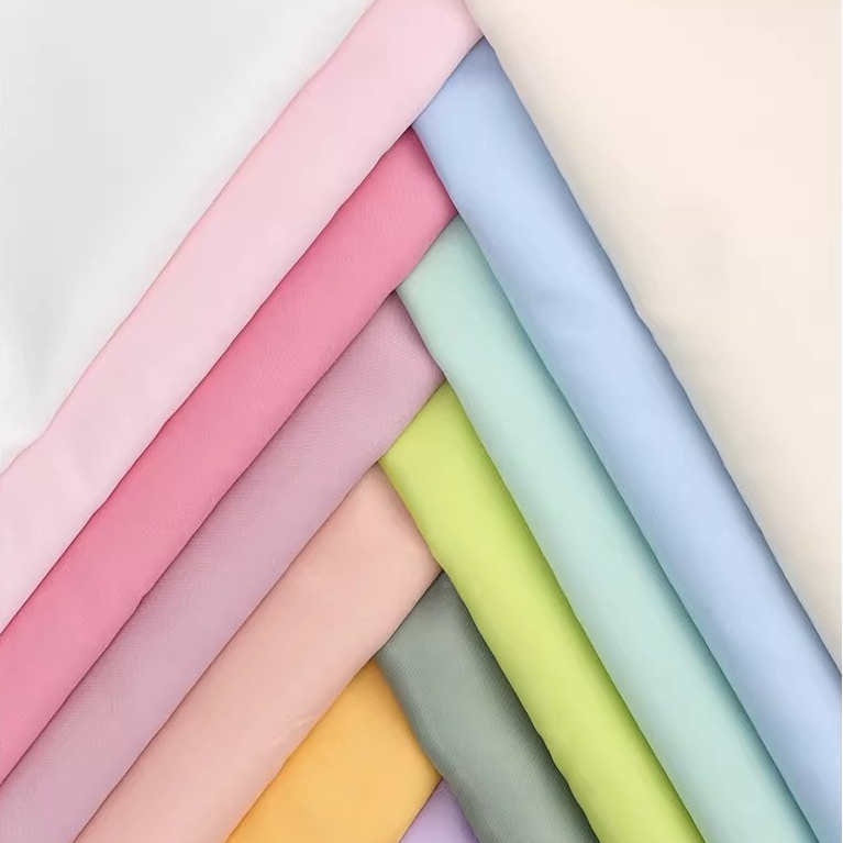 Vải Lót Polyester Cho Phù Hợp Với Lót Vải Màu Trơn Mật Độ Cao Nylon Taffeta Vải 1 Mét TJ0058