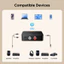 UGREEN Mini Hi-Fi LADC Bluetooth 6.0 Bộ Thu Bluetooth Bộ Chuyển Đổi Âm Thanh Cho Đài Phát Thanh Ô Tô Khuếch Đại Tai Nghe Loa