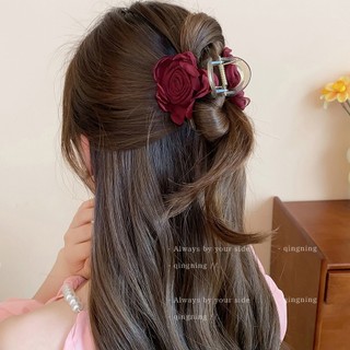 Kẹp tóc nữ hoa hồng mùa hè kẹp tóc càng cua phụ kiện tóc