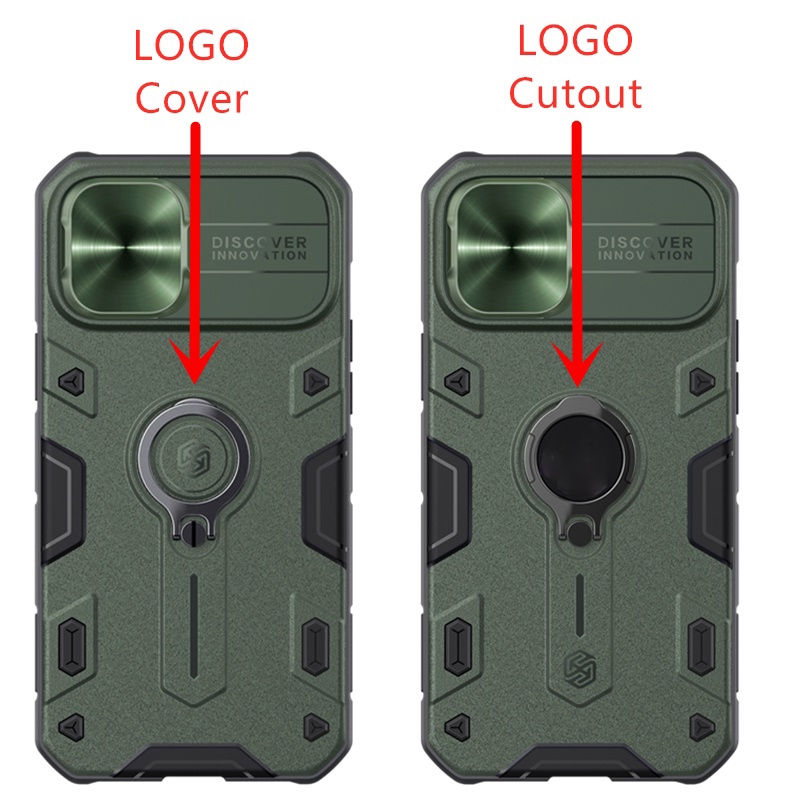 Nillkin Cho Apple iPhone 13 Pro Max / 13 / 12 Pro Max / 12 Mini Camshield Armor Bảo Vệ Ống Kính Máy Ảnh Trượt Vòng Ngón Tay Trượt Chân Đế Ốp Lưng Cứng PC TPU Vỏ Điện Thoại Vỏ
