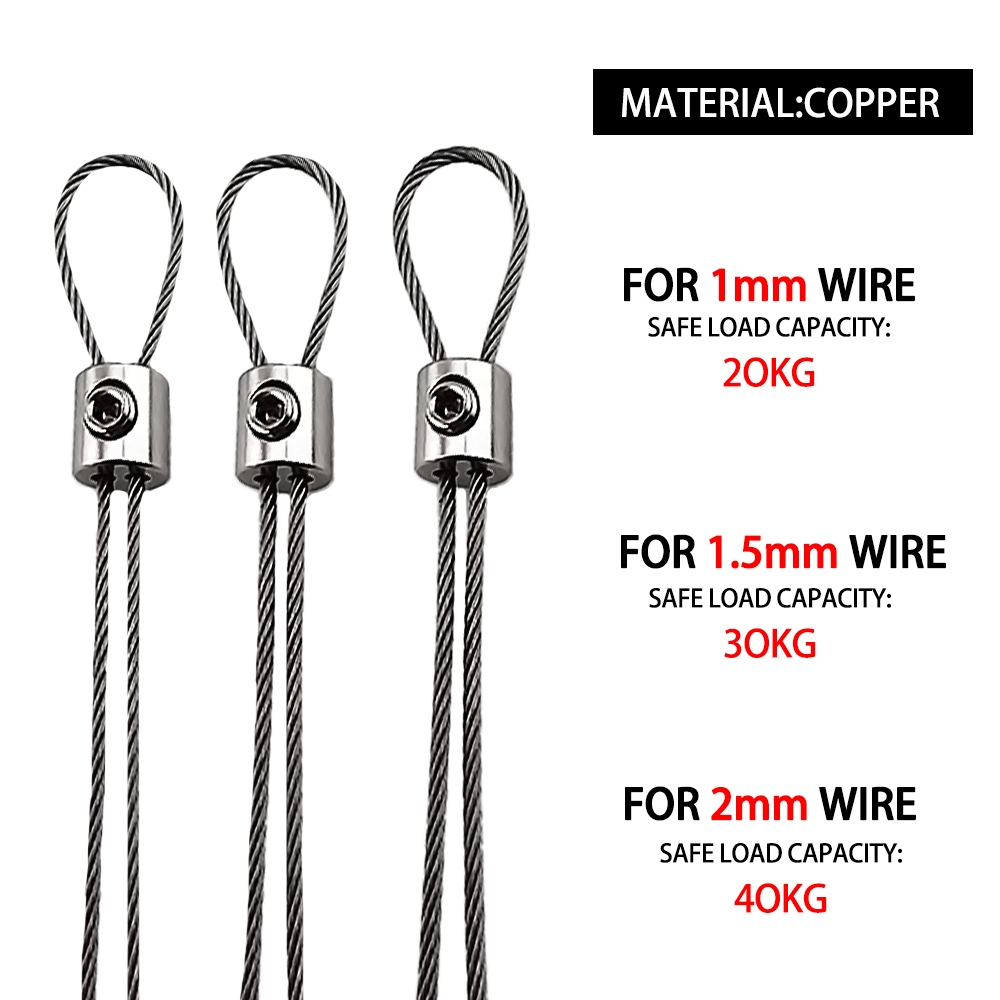 5-10 Chiếc 1-2 Mm Dây Thép Kẹp Có Thể Điều Chỉnh Treo Dây Kẹp Đôi Lỗ Chủ Đề Locker Cáp Sửa Khóa Phụ Kiện