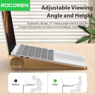 Rocoren Giá đỡ máy tính xách tay Phụ kiện máy tính xách tay Nấm Giá đỡ từ tính Mini Cooler Stand cho Macbook Pro Giá đỡ hỗ trợ không khí