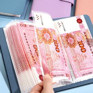 Asdfger 100 Phong Bì Tiết Kiệm Tiền Challeng, Tiết Kiệm Dung Tích Lớn Mini Chất Kết Dính Tiết Kiệm Thử Thách, Quà Tặng PU Chống Thấm Nước Tiết Kiệm Có Thể Tái Sử Dụng Tờ Thử Thách Trẻ Em