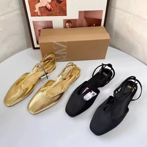 Giày nữ ZARA mới có mũi phẳng và dép thời trang