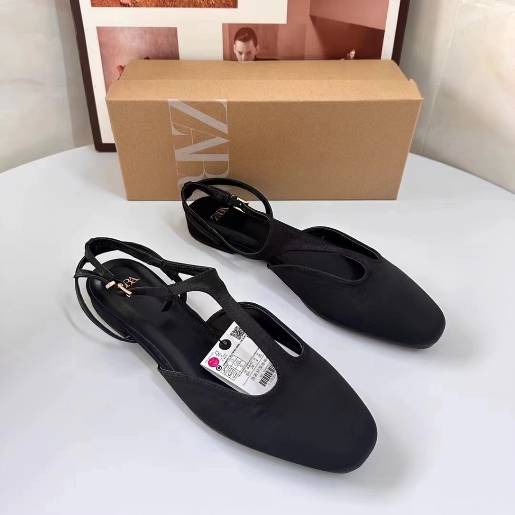Giày nữ ZARA mới có mũi phẳng và dép thời trang