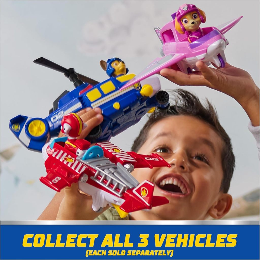 PAW Patrol: Máy bay trực thăng cứu hộ không khí với nhân vật hành động đuổi theo & phóng chiếu