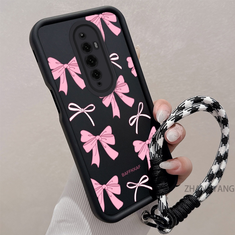 Ốp Lưng Cho OPPO Reno 2F Reno 2 Reno Silicone TPU Chống Rơi Vỏ Điện Thoại Thẩm Mỹ Hoạt Hình Dễ Thương Họa Tiết Nơ Màu Hồng Trắng Thiết Kế Mới Cho Bé Gái
