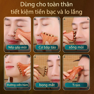 Mở Rộng Đồng Gỗ Hồng Hoa Hồng Vàng Hạt Chai Mũi Môi Rãnh Da Táo Dòng Mũi Cầu Làm Đẹp Mặt Fascia Nâng Dụng Cụ