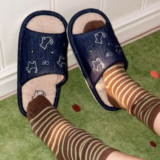 XIXITIAO Dễ Thương Thêu Chó Con Mồ Hôi Mùa Xuân Thoải Mái Mùa Hè Điều Hòa Không Khí Phòng Cotton Line