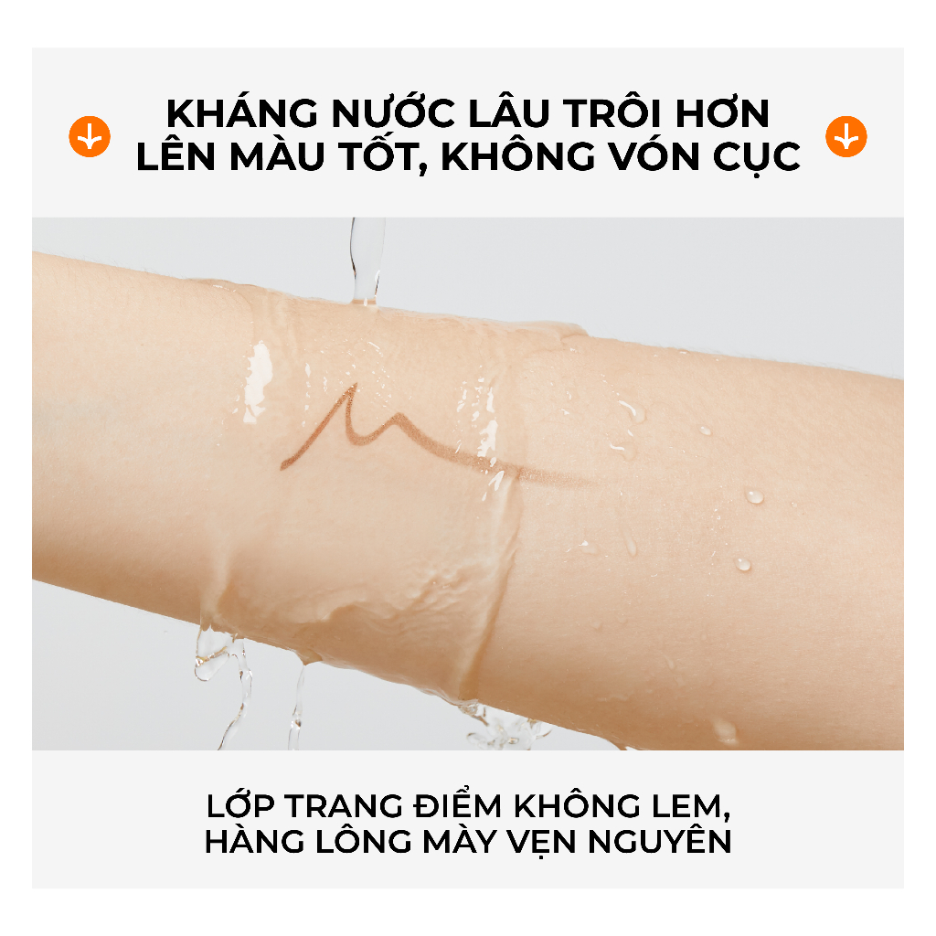 Little Ondine Chì kẻ mày 2 đầu siêu mảnh Dễ kẻ  không lem chống mồ hôi lâu trôi dễ lên màu 60mg*2