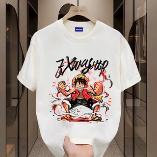 ✨Hàng có sẵn✨WASSUP One Piece-Áo thun nam mới! 100% cotton, thời trang, Unisex