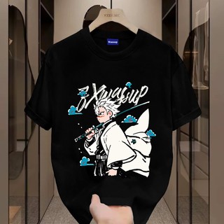 ✨Hàng có sẵn✨WASSUP Demon Slayer-Áo thun nam mới! 100% cotton, thời trang, Unisex
