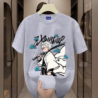✨Hàng có sẵn✨WASSUP Demon Slayer-Áo thun nam mới! 100% cotton, thời trang, Unisex