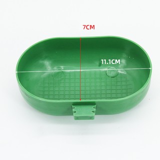 Nhỏ Nhựa Chim Bồn Tắm Vẹt Tắm Bồn Tắm Chim Bát Thức Ăn Cho Ăn 1 PC