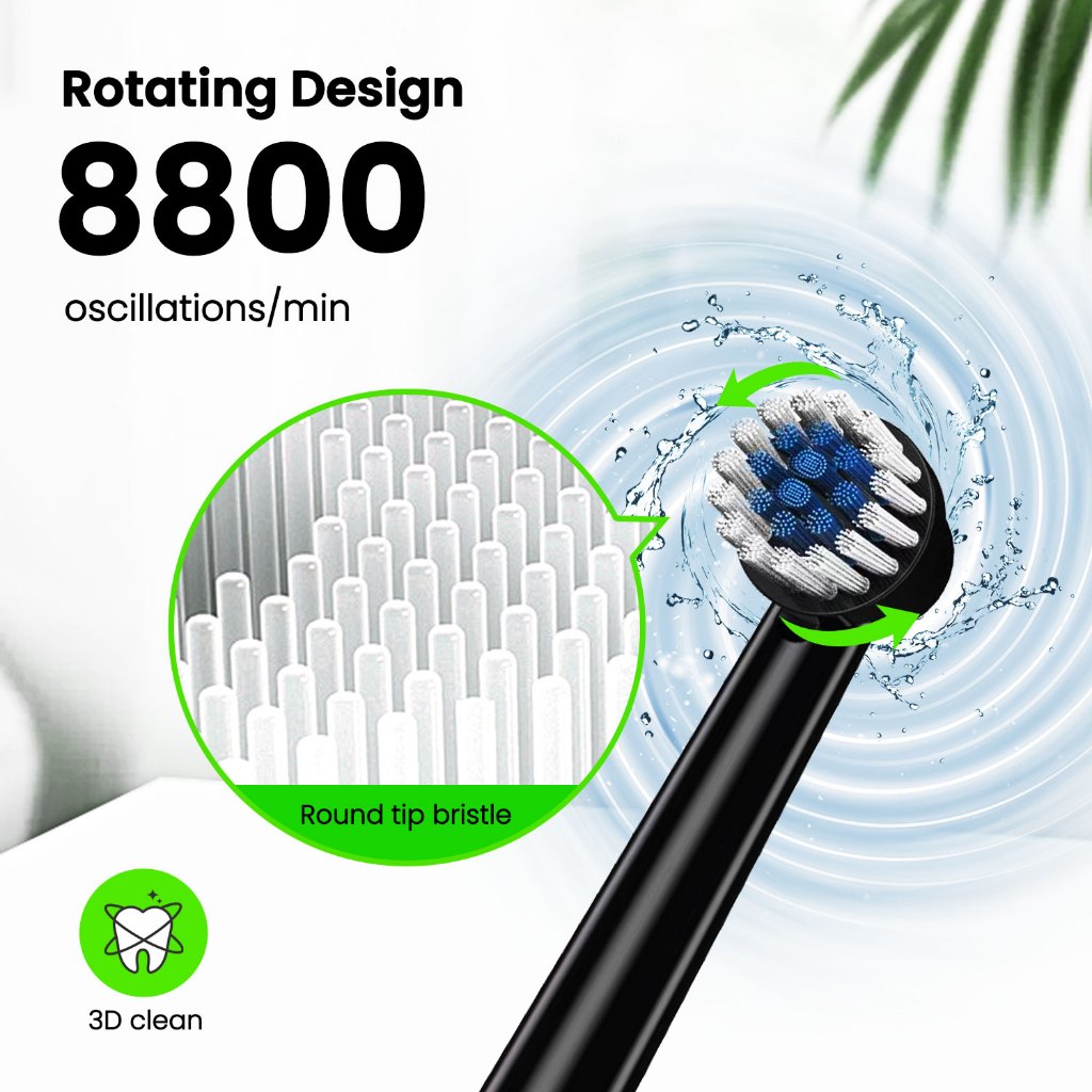 Ảnh Bàn chải đánh răng điện Fairywill 2232 được chấp nhận mạnh mẽ Sonic Cleaning US Plug 3