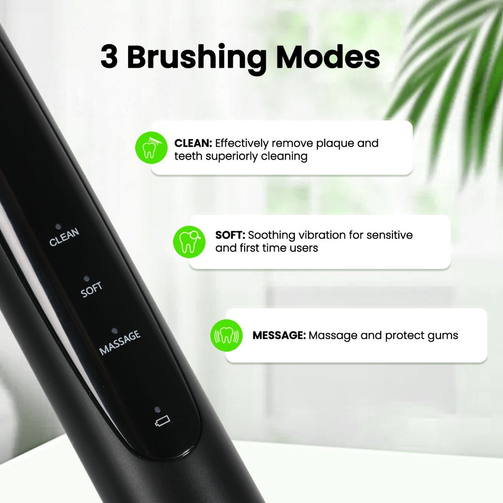 Ảnh Bàn chải đánh răng điện Fairywill 2232 được chấp nhận mạnh mẽ Sonic Cleaning US Plug 2