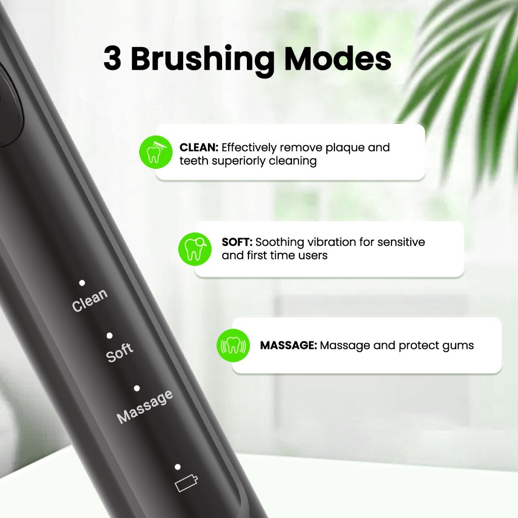 Ảnh Bàn chải đánh răng điện Fairywill 2233 ADA được chấp nhận USB làm sạch âm thanh mạnh mẽ 1