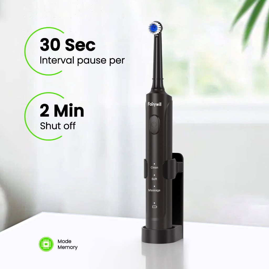 Ảnh Bàn chải đánh răng điện Fairywill 2233 ADA được chấp nhận USB làm sạch âm thanh mạnh mẽ 3