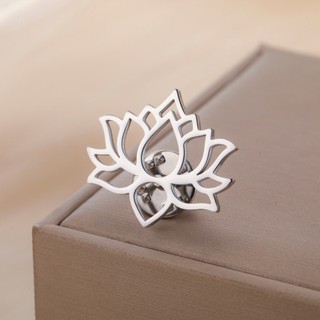 SKYRIM Thép không gỉ Lotus Trâm 24 * 27MM Pin Trang Sức Phù Hợp Với Phụ Kiện