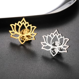 SKYRIM Thép không gỉ Lotus Trâm 24 * 27MM Pin Trang Sức Phù Hợp Với Phụ Kiện