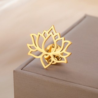 SKYRIM Thép không gỉ Lotus Trâm 24 * 27MM Pin Trang Sức Phù Hợp Với Phụ Kiện