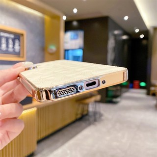 Ốp Lưng Cho Samsung Galaxy S23 S24 FE S25 Ultra Edge Plus + A26 A34 A35 A36 A53 A54 A55 A56 5G Ốp Lưng Mạ Điện Họa Tiết Quạt TPU Vỏ Điện Thoại Chống Sốc