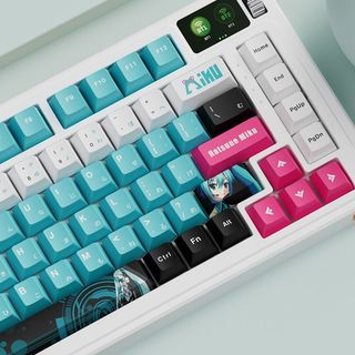 Miku Keycaps PBT Dye-sub Cherry Profile Keycap Custom Keycaps Tương thích với công tắc Cherry Gateron MX