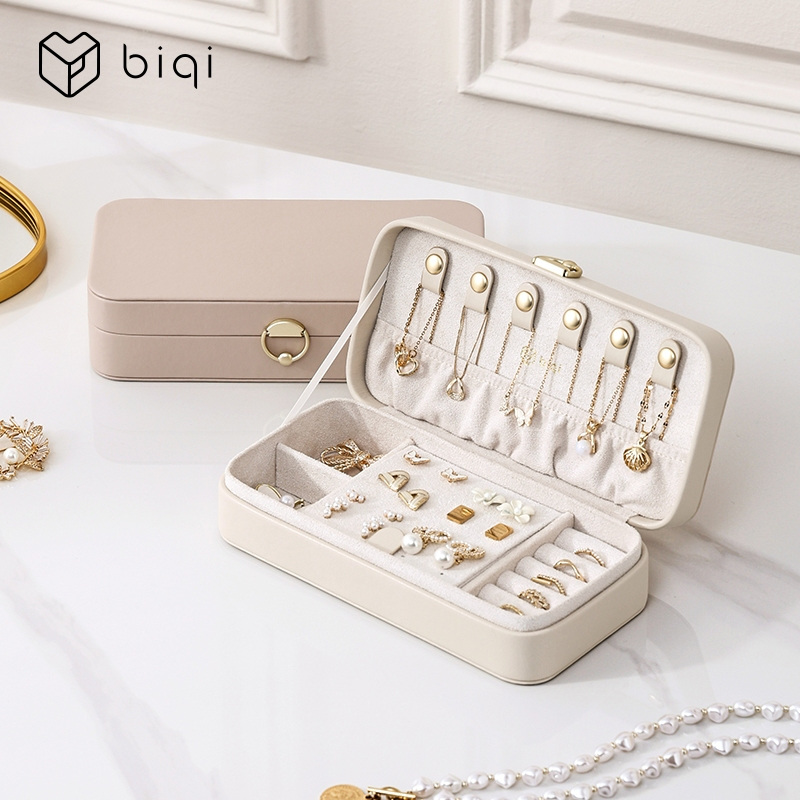 CASEGRACE Hộp Trang Sức Da Đa Năng, Bảo Quản Đồng Hồ, Nhẫn, Vòng Cổ, Bông Tai