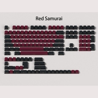 WOB Blue / Red Samurai Keycaps ABS Double-shot Cherry Profile Keycap Custom Keycaps Tương thích với Cherry Gateron MX Switch