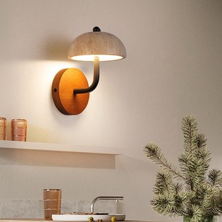 AIMI Retro Phòng Khách Trang Trí Đèn Treo Tường Phong Cách Phòng Ngủ Đèn Đầu Giường Đá Tự Nhiên Sắt Xoay Được Sconce Đèn Tường Nghệ Thuật Phong Cách Châu Âu