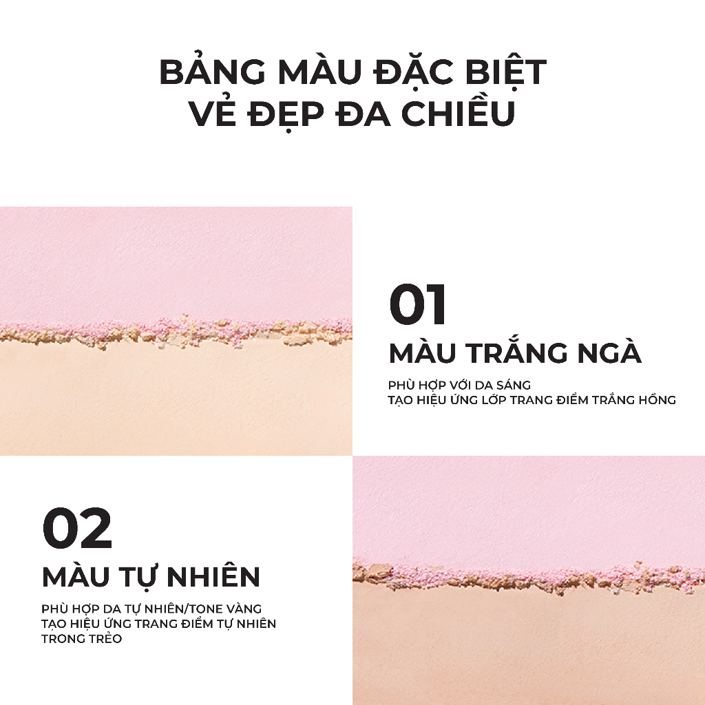 Little Ondine Two Tone Dual-Effect Pressed Powder Long-wear & Oil-control 2 shades available 12g