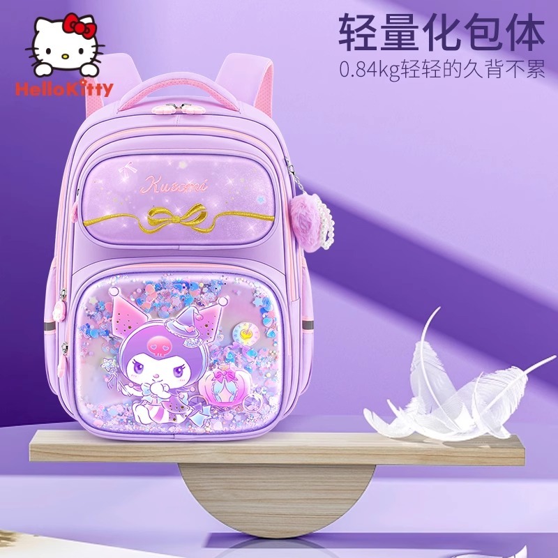 🏆 Sanrio Official Balo Học Sinh Cặp sách cho bé gái tiểu học 2026 Mẫu mới từ lớp 1 đến lớp 6 bé gái tai to bảo vệ cột sống