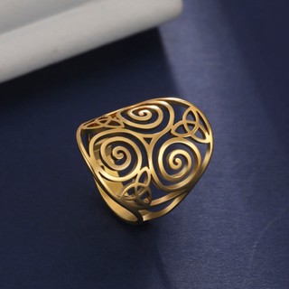 SKYRIM Nữ Cổ Điển Celtic Thắt Lưng thép không gỉ điều chỉnh mở trang sức phụ kiện không tarnish