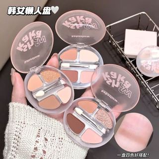 Bảng Phấn Mắt KAKASHOW 4 Màu Nằm Tơ - Matte Pearly Tự Nhiên Phóng To Mắt Phong Cách Hàn Quốc Trang Điểm Mắt C464