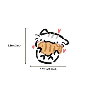54 Chiếc Hoạt Hình Dễ Thương Graffiti Mèo Dán DIY Điện Thoại Nhật Ký Ván Trượt Đàn Guitar Chống Thấm Nước PET Miếng Dán