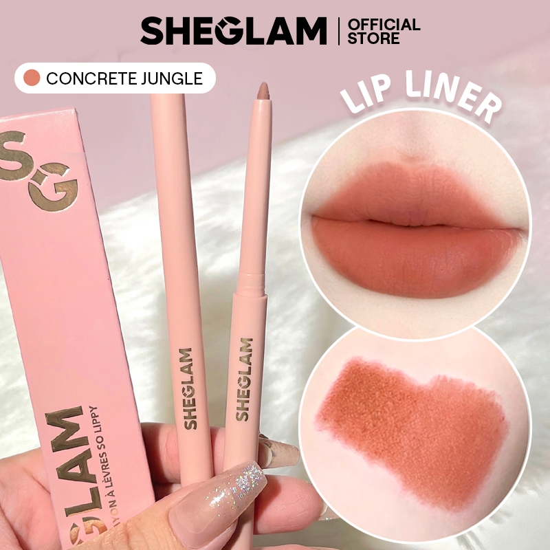 Chì Kẻ Môi SHEGLAM Lip Liner Pencil, Hiệu Ứng Lì Matte Finish, Lên Màu Chuẩn, Đậm Nét, Kéo Dài Độ Bền Của Son, Tạo Đường Viền Hoàn Hảo Cho Đôi Môi Tự Tin