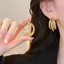 Bông Tai Kim Loại Cao Cấp Nữ Phong Cách Mới Bán Chạy Nhẹ Bông Tai Sang Trọng Thiết Kế Niche Đơn Giản Sang Trọng Bông Tai