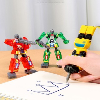2025 Mới Transformers Optimus Prime Bumblebee Biến Đổi Robot Bút Đồ Chơi Trẻ Em