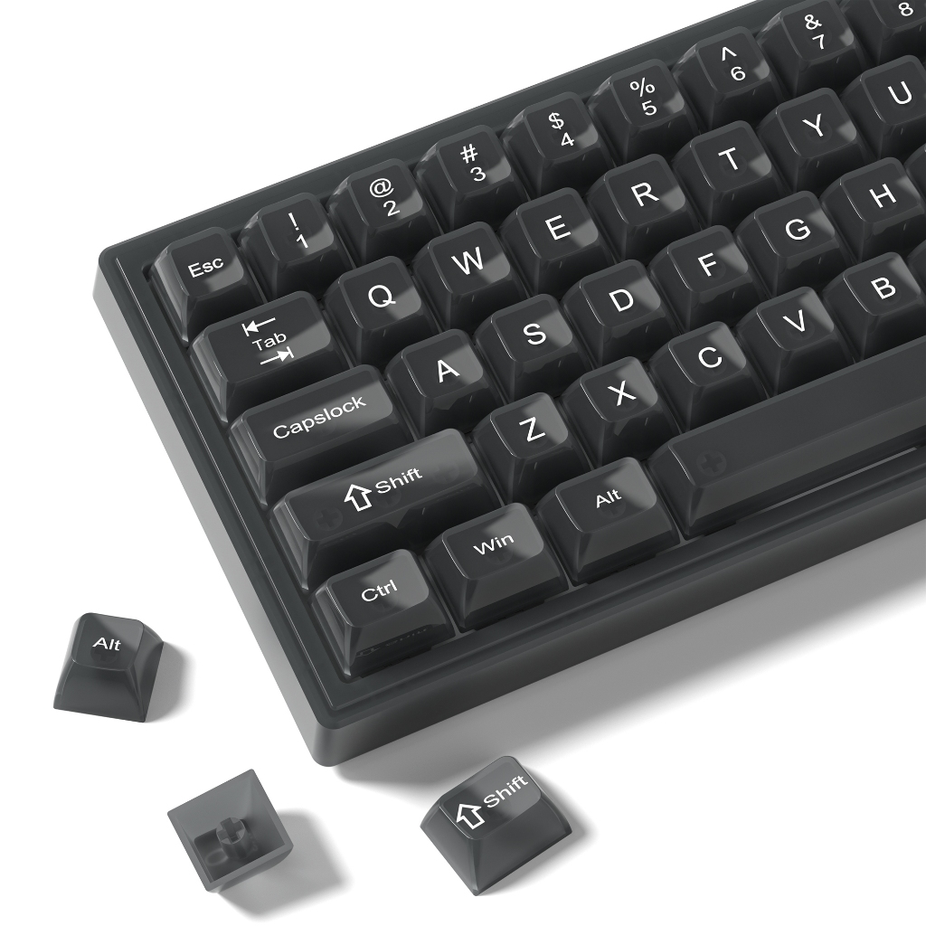 Womier Pure Matte Grey 115 Phím MDA Profile PC Keycaps Bộ cho Gateron Cherry MX Switch Bàn phím cơ | BigBuy360 - bigbuy360.vn