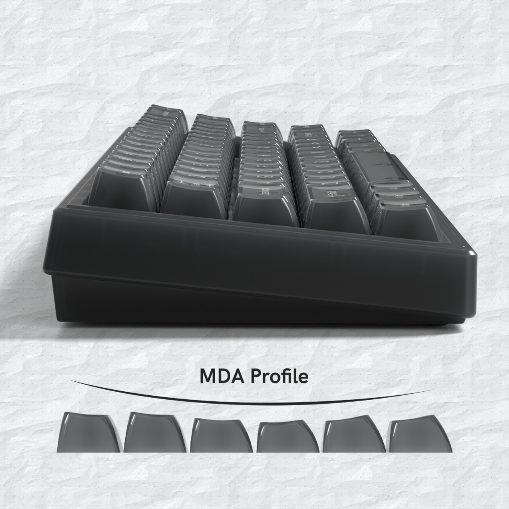Womier Pure Matte Grey 115 Phím MDA Profile PC Keycaps Bộ cho Gateron Cherry MX Switch Bàn phím cơ | BigBuy360 - bigbuy360.vn
