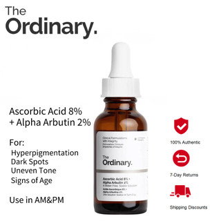 The Ordinary Ascorbic Acid Vitamin C Serum Cream For Face Anti Aging Dark Spot Remover Brightening Moisturizer Skin Care