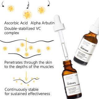The Ordinary Ascorbic Acid Vitamin C Serum Cream For Face Anti Aging Dark Spot Remover Brightening Moisturizer Skin Care