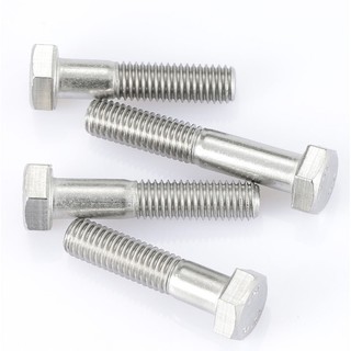 M6 M8 M10 M12 Một Phần Chủ Đề Bên Ngoài Đầu Lục Giác Vít Thép Không Gỉ 304 Nửa Chủ Đề Đầu Lục Giác Bu Lông