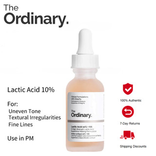 The Ordinary Lactic Acid Peeling Serum For Face Dark Spot Remover Brightening Moisturizer Pimple Remover Acne Scars Skin Care