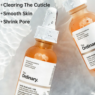 The Ordinary Lactic Acid Peeling Serum For Face Dark Spot Remover Brightening Moisturizer Pimple Remover Acne Scars Skin Care