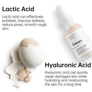 The Ordinary Lactic Acid Peeling Serum For Face Dark Spot Remover Brightening Moisturizer Pimple Remover Acne Scars Skin Care