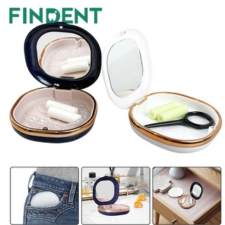 1 Chiếc Nha Khoa Di Động Răng Giữ Hộp Nhựa Mỏng Nẹp Hộp Từ Aligner Lưu Trữ Hộp Đựng Có Gương