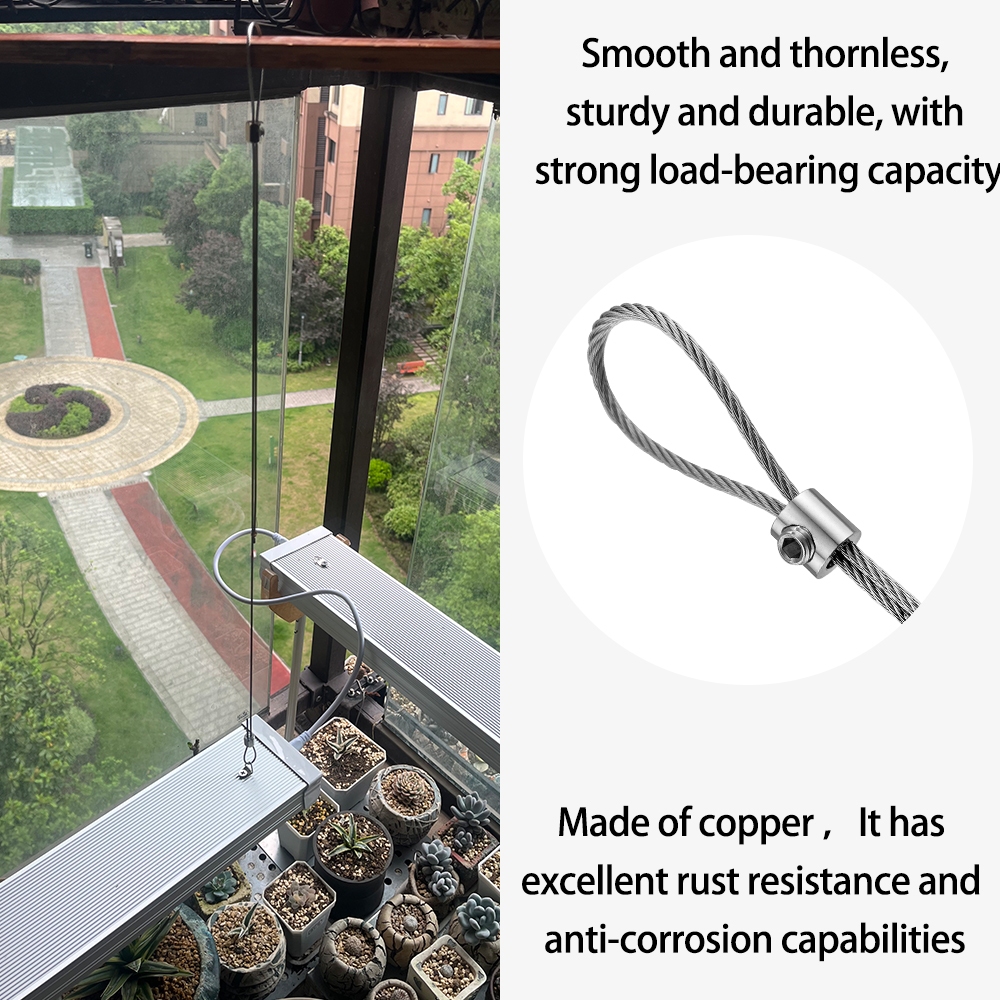 2 / 3 / 4mm Có Thể Điều Chỉnh Thép Không Gỉ Treo Sling Kính Thiên Văn Dây Khóa Hình Ảnh Placard Dây Treo Bộ